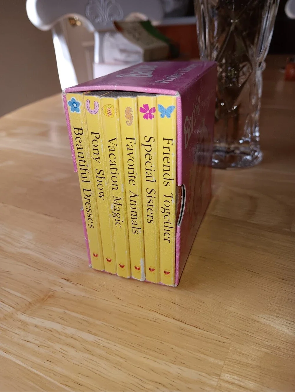 Mattel 1998 Barbie Pocket Library Set 6 Hardback A Golden Books      3 1/2